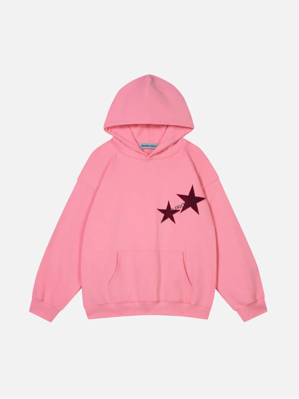 Aelfric Eden Pink Hoodie with Star Patch
